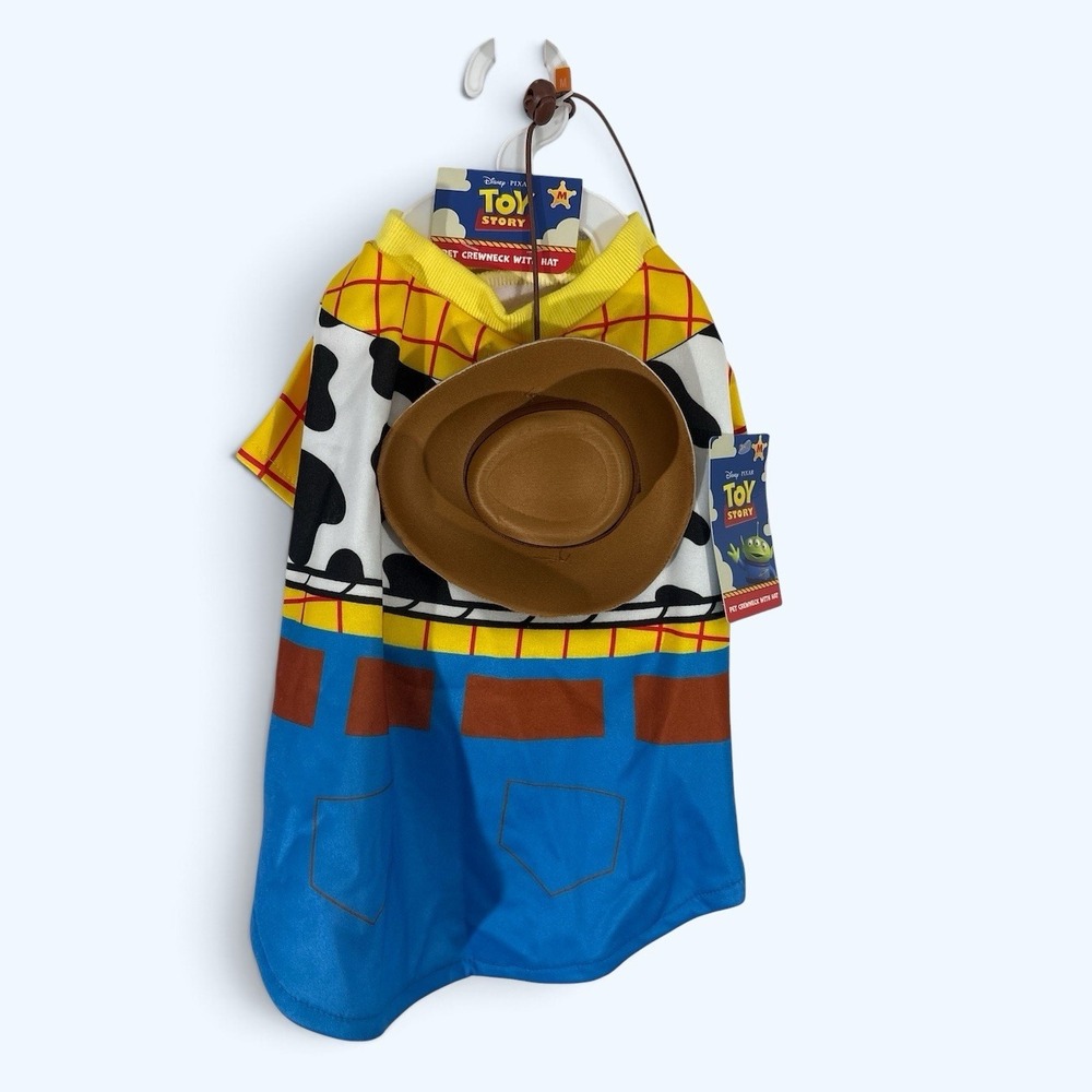 Toy Story Sheriff Woody Pet Costume Size MEDIUM New Dog Costume READ